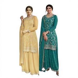 Fabzone lance 3 ensembles prêts-à-porter indiens Kurti-Plazzo avec Dupatta - Product Image 1