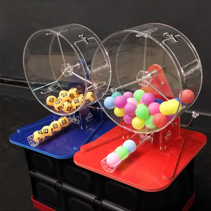 Nouveau jeu de <span class=keywords><strong>bingo</strong></span> manuel en acrylique transparent avec 40 boules multicolores, machine à <span class=keywords><strong>bingo</strong></span> - Product Image 2