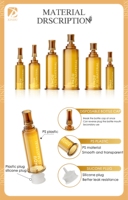 Échantillon gratuit 3ml 5ml 10ml 15ml 20ml matériel d'emballage après push jetable bouteille aiguille d'essence cosmétique bouteille en plastique