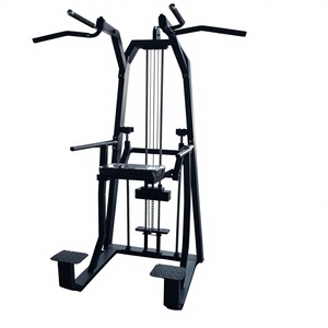 Machine professionnelle de musculation à charges sélectionnables pour dips et tractions assistées, directement de l'usine - Product Image 1