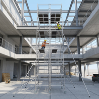 Tour d'échafaudage en aluminium EN12811 pour la construction d'installations nucléaires, chimiques et énergétiques