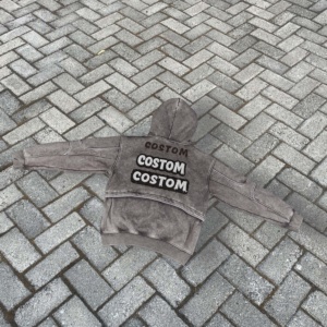 Sudadera con Capucha Personalizada de Alta Calidad, 100% Algodón, Estilo Vintage, Tejido French Terry, Gruesa, para Hombre - Product Image 4