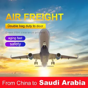 Transporteur de fret aérien ddp à livraison rapide le moins cher de la Chine à l'Arabie saoudite Agent maritime de la Chine