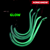 OEM 5PCS Steel Wire Leader Rig 6/0-10/0 Luminous White Circle Hook Big Game Saltwater Boat Fishing Tackle