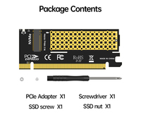 OEM Jeyi MX16-1U M.2 NVMe PCIe 3.0 kartu adaptor mendukung 2280 ukuran NGFF SSD Pesanan massal kecepatan penuh M tersedia dalam X4/X8/X16