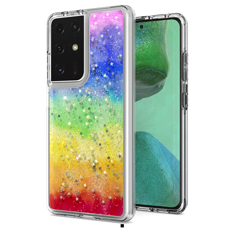 2021 Bestseller Back Case Modische Glitter Epoxy Design Hülle Telefon Telefon abdeckung für Realme C11 C21 7 7I