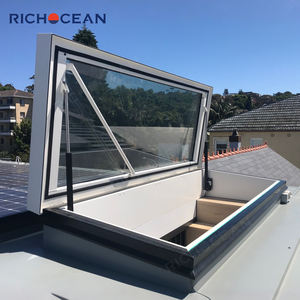 Fenêtres <span class=keywords><strong>de</strong></span> <span class=keywords><strong>toit</strong></span> électriques à double vitrage modernes RICHOCEAN, lucarnes en aluminium et verre, fenêtres <span class=keywords><strong>de</strong></span> sous-sol pour la maison - Product Image 5