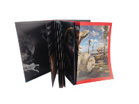 Vente chaude : Service d'impression de livrets pliables à couverture souple, personnalisés, pour l'apprentissage précoce des enfants, sur le thème des animaux, imperméables, en carton numérique