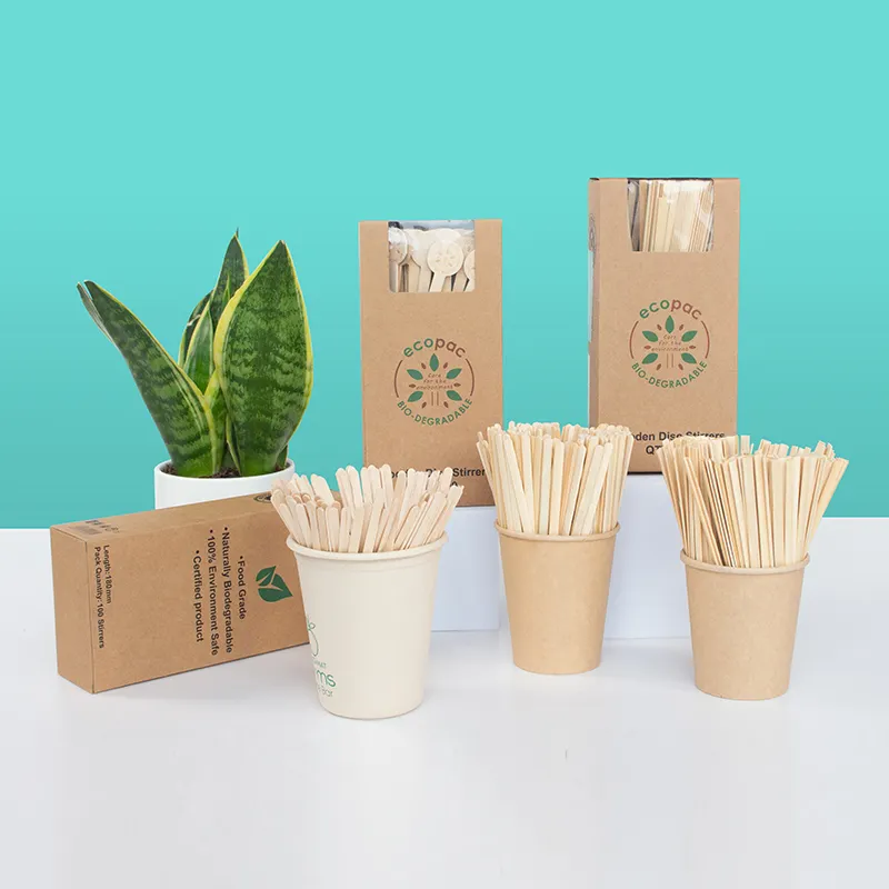 wooden /bamboo disposable stir sticks espresso stirrer coffee stir stick