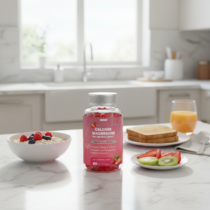 Caramelos blandos de calcio, <span class=keywords><strong>magnesio</strong></span> <span class=keywords><strong>y</strong></span> <span class=keywords><strong>zinc</strong></span> con <span class=keywords><strong>vitaminas</strong></span> D3, K2, B12 <span class=keywords><strong>y</strong></span> B6. Ácido Cítrico <span class=keywords><strong>y</strong></span> Calcio que Calman el Estado de Ánimo <span class=keywords><strong>y</strong></span> Favorecen el Sueño. - Product Image 2