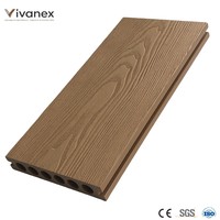 Tarima de WPC para Exteriores, Diseño Moderno en Nogal, Ecológica, Resistente al Agua, para Terrazas, Patios y Jardines