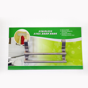 2 Layers Stainless Steel <b>Over</b> <b>Door</b> Cabinet <b>Door</b> Towel Rack - Product Image 6