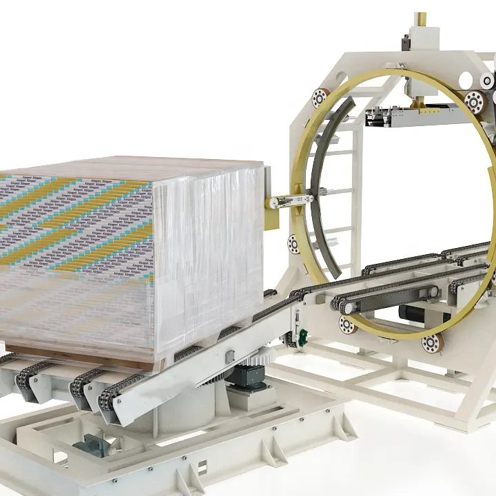 Zes-Side Automatische Wikkelen Machine Stretch Film Plastic Dozen Krimpverpakkingsmachine