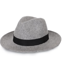 Sombrero Fedora Panamá de Fieltro 100% Lana con Ala Ancha al por Mayor para Mujer, Hombre, Unisex, Moda de Invierno