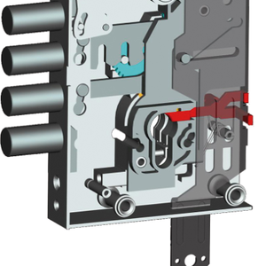 SERRURE ÉLECTRIQUE À APPLIQUER SUR LE CYLINDRE AVEC LE FONCTIONNEMENT DES ENGRENAGES ART. 15515 CISA E64 - Product Image 4