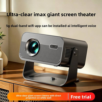 Proyector de Video LED H6P Pro 4K Ready, Android Smart TV Stick, Cine en Casa, 3D HIFI Estéreo Portátil