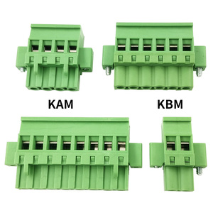 Conector de pared de doble brida con paso de 5.08mm y enchufe tipo A/B - Juego completo macho-hembra en línea sin soldadura 2-24P - Product Image 4