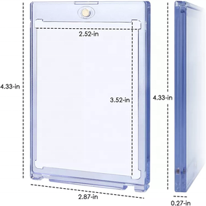 Porte-cartes magnétique Semi-<span class=keywords><strong>rigide</strong></span> One Touch, support d'affichage en acrylique pour porte-cartes - Product Image 4
