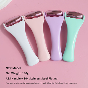 Rodillo Facial de Hielo con Logotipo OEM, 1 Pieza, Rodillo Facial de Acero Inoxidable <span class=keywords><strong>para</strong></span> el Cuidado de <span class=keywords><strong>la</strong></span> Piel, Color Rosa - Product Image 1