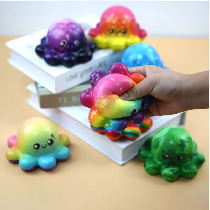 Kawaii Soft PU Foam Slow Rising Octopus Shaped Squishy Toys