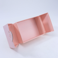 Boîte de soin de la peau portable de luxe, petite et carrée, en carton recyclé, avec fermeture magnétique, design surprise, emballage de mariage, commandes personnalisées