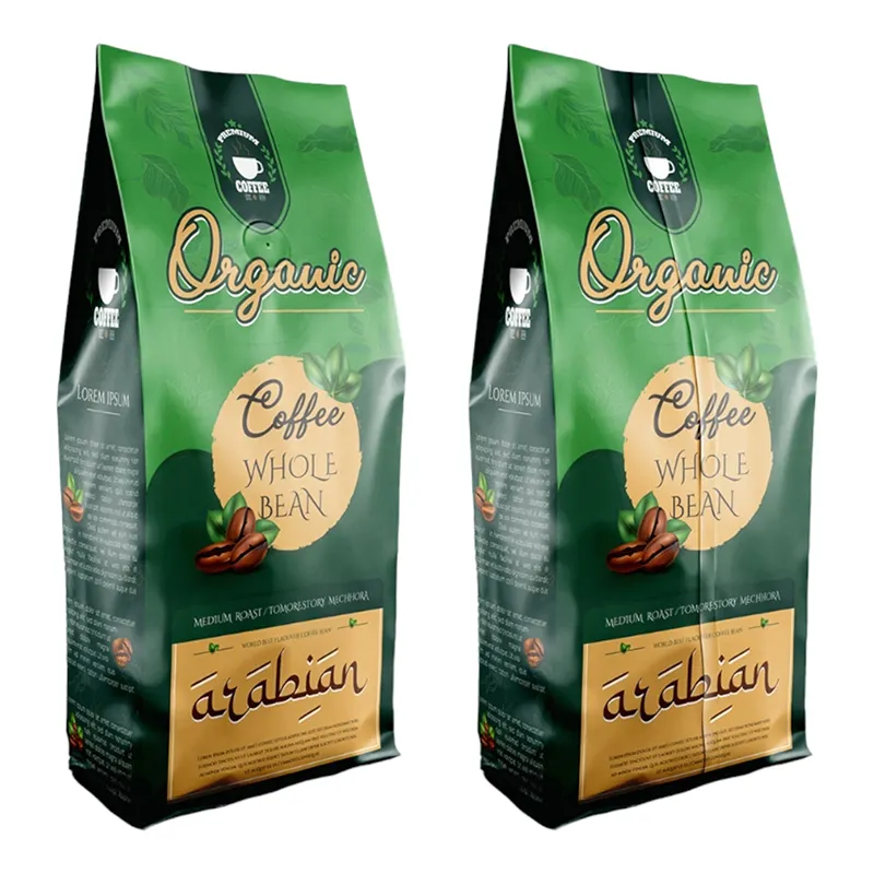 Sacos de café pretos biodegradáveis com válvula e zíper, sacos de café com fundo plano personalizados, saco de grãos de café 250gr 250g, bio pla