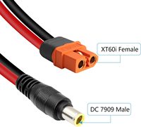 Câble d'extension de connecteur femelle/mâle DC 8mm/DC7909 vers XT60 femelle pour centrale électrique Portable River Delta et générateur solaire