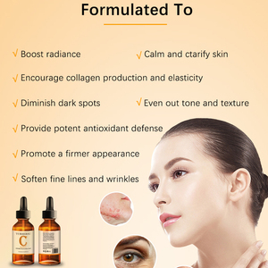 Natural 20% Vitamin C Serum Private Label Collagen Anti Aging Wrinkle Whitening <strong>Facial</strong> Skin Care VC Serum in <strong>Stock</strong> - Product Image 3