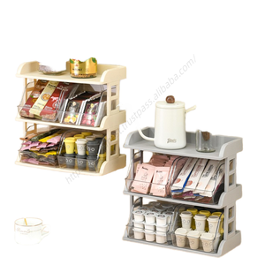 Estante de Pared de Plástico para Especias, Contenedor de Almacenamiento de Café en Cápsulas, Caja Multifuncional para Snacks, Venta al Por Mayor - Product Image 1