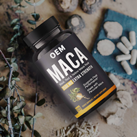 Capsules de racine de maca OEM, capsules de maca noire, fourniture de capsules de maca noire en marque privée, naturelles