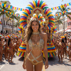 Conjunto de <span class=keywords><strong>Bikini</strong></span> <span class=keywords><strong>Sexy</strong></span> Personalizado al por Mayor con Borlas de Diamantes de Imitación para Carnaval, Traje de Baño de Dos Piezas con Flecos Brillantes, Ropa de Fiesta de Lujo para Club - Product Image 1