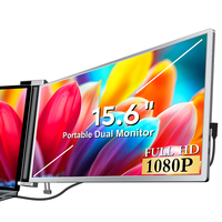 Nuevo Monitor Portátil Extensor de Pantalla Doble para Computadora 2026, Pantalla LCD de 15.6 Pulgadas, 1920*1080P, IPS, para Juegos