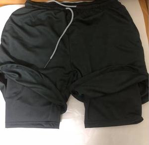 Herren 2 in 1 Lauftraining shorts Gym Workout Quick Dry Shorts mit Handy tasche - Product Image 5