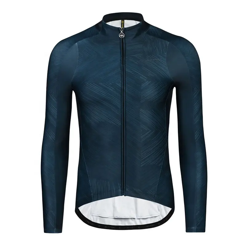 Thermal Fleece Men Top Road Bike Wear Long Sleeves Jacket Custom Winter Cycling Tops Jersey