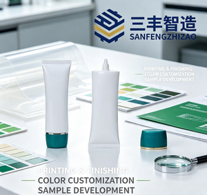 White Plastic Cosmetic Tube with Screw Cap <b>for</b> Skincare Products - Product Image 6