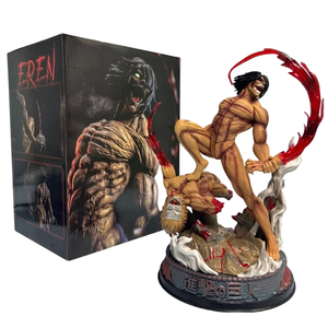 Eren Yeager & Mikasa Ackerman 25cm PVC modello di azione giocattolo per bambini modello dectazione Anime attacco sulla figura di titano Eren Yeager figura - Product Image 2