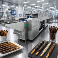 Machine automatique en acier inoxydable 316 pour l'enrobage et la décoration de biscuits et de chocolats, haute hygiène, petit modèle, capacité personnalisable