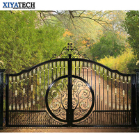 XIYATECH porte principale grill porte design extérieur portes d'entrée automatique en fer forgé Design fer fantaisie portes pour maisons