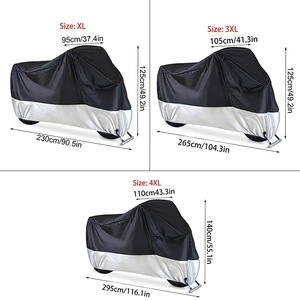 Housse de moto personnalisée en tissu Oxford durable, indéchirable et imperméable, avec trous de verrouillage, anti-poussière, pour l'extérieur, protection contre le soleil et la pluie - Product Image 3