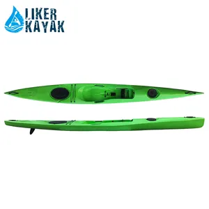 2022 surfski מירוץ מקצועי ים קיאק 17ft לייקר קיאק קאנו עם skeg הגה