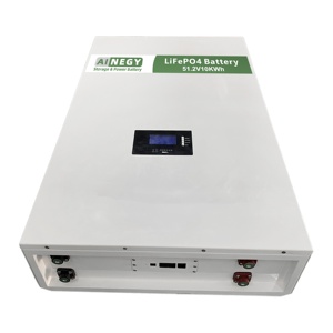 Batería de Almacenamiento Exterior Ainegy de 10kwh 48v200ah con Pantalla LCD, para Montaje en Pared - Product Image 3