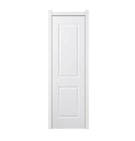 Portes en bois creuses en MDF revêtues de film PVC blanc, design intérieur moderne, pour chambres à coucher – Prix abordable