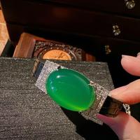 Colliers, boucles d'oreilles et bracelet de luxe en pierre ovale verte, bijoux pour femmes de haute qualité, directement de l'usine, pour mariage et fêtes.