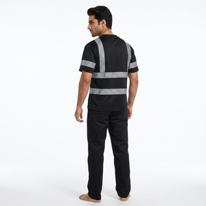 Camiseta de Alta Visibilidad Reflectante y Transpirable Estilo Polo para Trabajo, Todos los Colores, Uso en Almacenes y Construcción, Detección de Agujas - Product Image 1