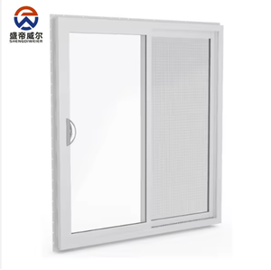 Fenêtre coulissante en PVC vinyle à prix de gros avec grilles amovibles - Product Image 3