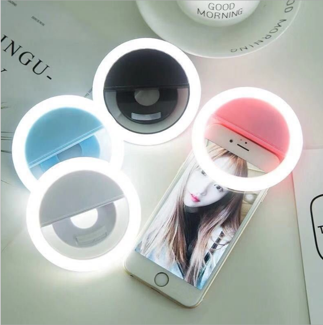Wholesale LED Selfie Ring Light Battery Rechargeable Ring Lamp for Smart Phone Makeup