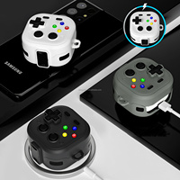 Étui de protection pour Samsung Galaxy Buds 4 Pro/Buds 4, design amusant de joueur de jeu en 3D, coque en PC+TPU avec porte-clés