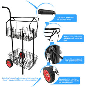 JH-Mech Porte-<span class=keywords><strong>selle</strong></span> coulissant à grande capacité portante pour chevaux Remorque personnalisable <span class=keywords><strong>Chariot</strong></span> à <span class=keywords><strong>selle</strong></span> portable roulant - Product Image 4