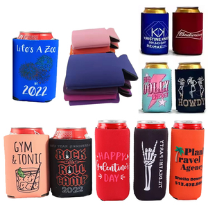 Enfriador de latas de neopreno de 330ml de Color sólido personalizado Kooizes, soporte plegable para latas de <span class=keywords><strong>cerveza</strong></span>, Enfriador de latas para 12oz - Product Image 6