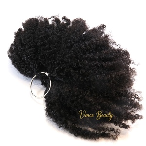VMAE <span class=keywords><strong>Capelli</strong></span> Umani Vergini Afro Ricci a Doppia Faccia 100g, 62 Paia di <span class=keywords><strong>Extension</strong></span> per <span class=keywords><strong>Capelli</strong></span> Ricci con Cuticole Allineate - Product Image 5